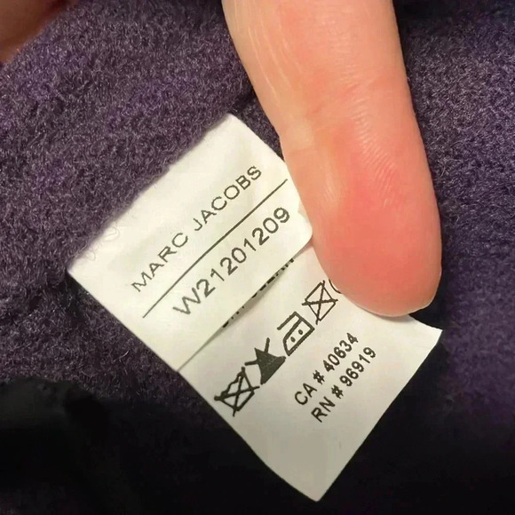 Marc Jacobs eggplant  purple made in Italy virgin wool blend jacket - Picture 6 of 11